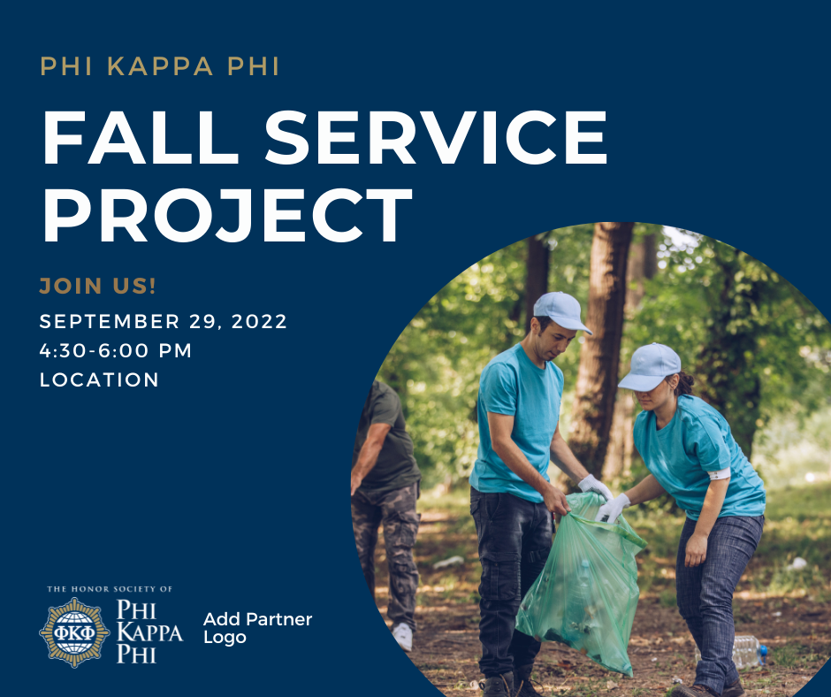 Fall Service Project Facebook Post