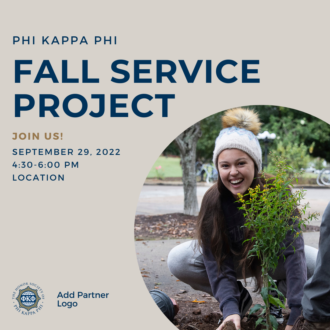 Fall Service Project Instagram Post