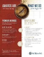 Pioneer Awards Fact Sheet