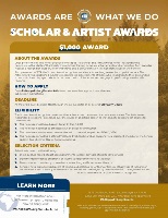 Scholar & Artist Awards