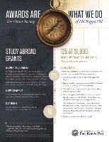 Study Abroad Grants Fact Sheet