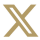 X logo gold